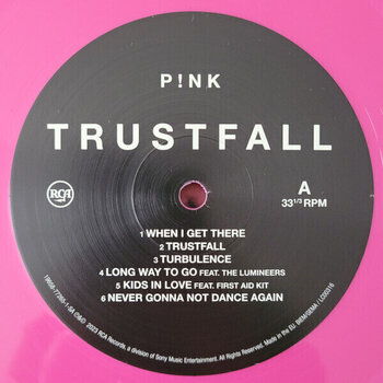 Vinyl Record Pink - Trustfall (Hot Pink Coloured) (LP) - 3