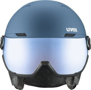 Skihelm UVEX Wanted Visor Stone/Blue Mat 54-58 cm Skihelm - 2