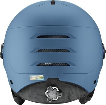 Skihelm UVEX Wanted Visor Stone/Blue Mat 54-58 cm Skihelm - 4