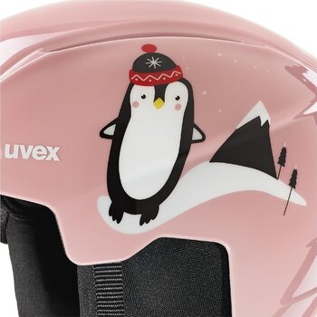 Skihelm UVEX Viti Speedy Pro Set Pink Penguin 46-50 cm Skihelm - 3