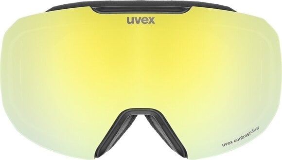 Ski-bril UVEX Epic Attract Black Mat/Mirror Lavender/Contrastview YellowContrastview Yellow Ski-bril - 2