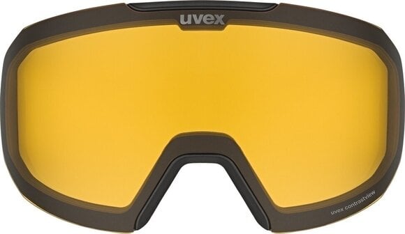 Skibriller UVEX Epic Attract Black Mat/Mirror Lavender/Contrastview YellowContrastview Yellow Skibriller - 4