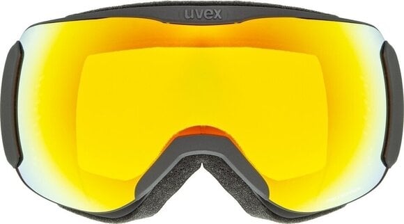 Ski Brillen UVEX Downhill 2100 CV Black Mat/Mirror Orange/Yellow Ski Brillen - 2