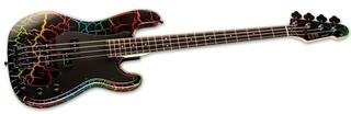 Bajo de 4 cuerdas ESP LTD Surveyor '87 Rainbow Crackle Bajo de 4 cuerdas - 2