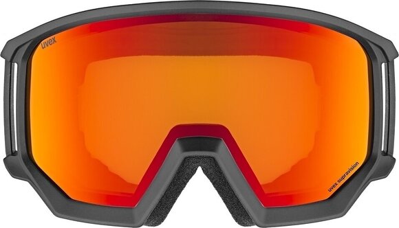 Ski Goggles UVEX Athletic FM Black Mat/Mirror Red Ski Goggles - 2