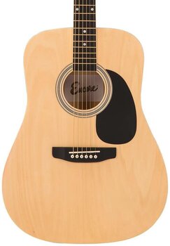 Dreadnought Guitar Encore EW-100 Natural Dreadnought Guitar - 4