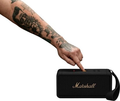 Portable Speaker Marshall Middleton Portable Speaker Black & Brass - 34