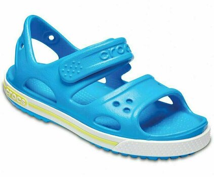 Jachtařská obuv Crocs Preschool Crocband II Sandal Sandály Ocean/Tennis Ball Green - 3