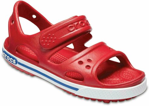 Kids Sailing Shoes Crocs Preschool Crocband II Sandal Pepper/Blue Jean 32-33 - 3
