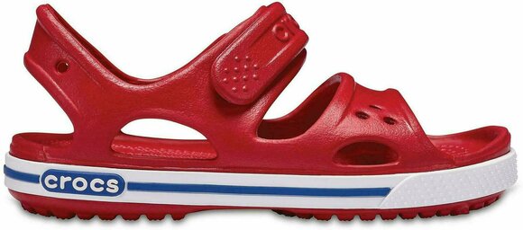 Buty żeglarskie dla dzieci Crocs Preschool Crocband II Sandal Pepper/Blue Jean 20-21 - 2