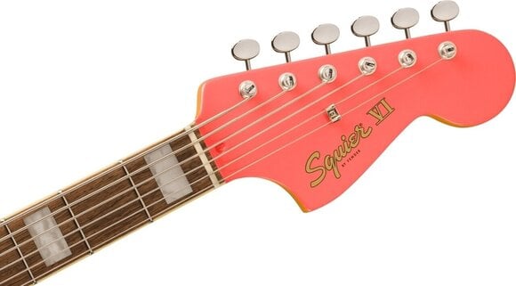 6-string Bassguitar Fender Squier FSR Classic Vibe Bass VI IL Tahitian Coral 6-string Bassguitar - 5