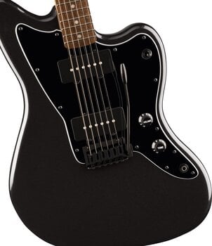 Electric guitar Fender Squier FSR Affinity Series Jazzmaster LRL Metallic Black Electric guitar - 4