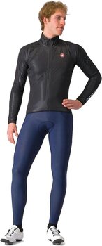 Αντιανεμικά Ποδηλασίας Castelli Squall Shell Μπουφάν Light Black/Silver Gray 2XL - 3