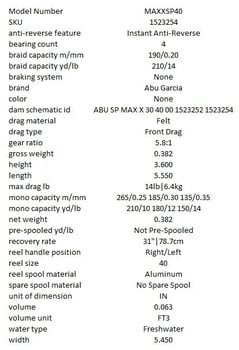 Geddestang Abu Garcia Max X Spinning + Max X 40 Combo Rod + Reel 2,74 m 15 - 40 g 2 dele - 14