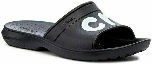Jachtařská obuv Crocs Classic Graphic Slide Unisex Adult Black/White 37-38 - 2