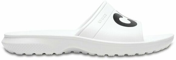 Unisex Schuhe Crocs Classic Graphic Slide Unisex Adult White/Black 36-37 - 2