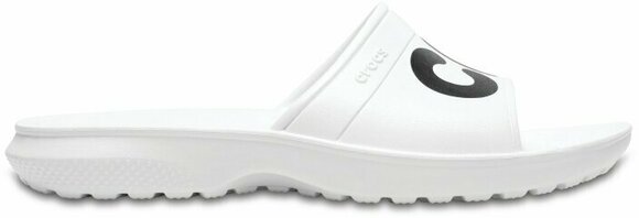 Unisex Schuhe Crocs Classic Graphic Slide Unisex Adult White/Black 38-39 - 2
