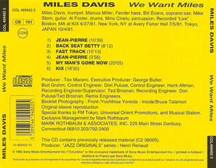 CD musicali Miles Davis - We Want Miles (Reissue) (CD) - 2