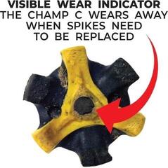 Cipő kiegészítő Champ Stinger Fast-Twist Spikes Yellow/Grey - 4