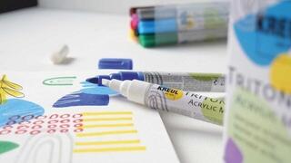 Flomaster Kreul Triton Сет текстилних маркера 1 - 4 mm 11 Ком - 1