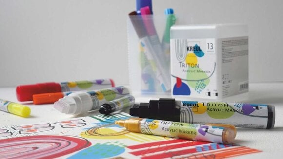 Felt-Tip Pen Kreul Triton Set of Textile Markers 13 pcs - 2