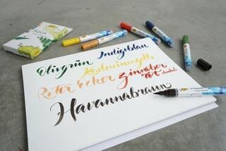 Felt-Tip Pen Kreul 18185 Set of Brushpens Warm Colours 6 pcs - 2