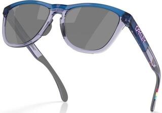 Sportglasögon Oakley Frogskins Range 92841655 Matte Trans Blue/Prizm Black Sportglasögon - 4