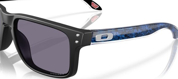 Lifestyle Glasses Oakley Holbrook 9102Z355 Matte Black/Blue/Prizm Grey Lifestyle Glasses - 7