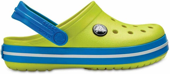 Jachtařská obuv Crocs Kids' Crocband Clog Tennis Ball Green/Ocean 28-29 - 2