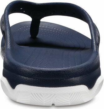 Herrenschuhe Crocs Men's Swiftwater Deck Flip Navy/White 48-49 - 4