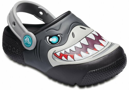 Zapatos para barco de niños Crocs Fun Lab Lights Clog Kids Black 22-23 - 3
