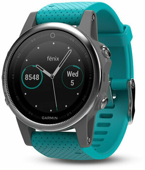 Smartwatch Garmin fenix 5S Silver/Turquoise - 2