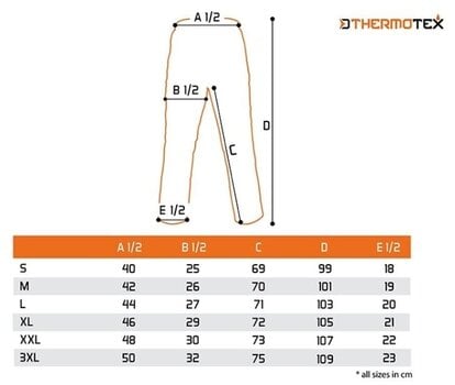 Calças Delphin Calças ThermoTEX - S - 7