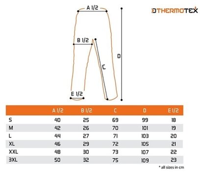 Hlače Delphin Hlače ThermoTEX - L - 7