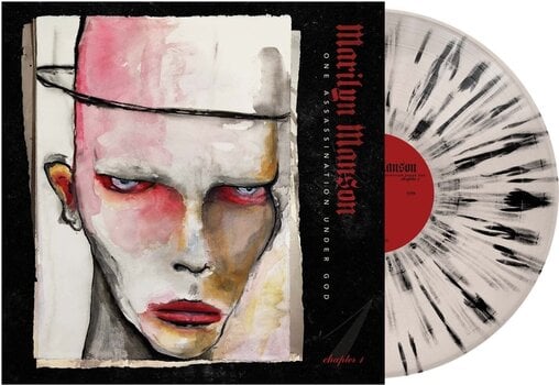 Vinyl Record Marilyn Manson - One Assassination Under God - Chapter 1 (Bone Black Splatter Coloured) (LP) - 2