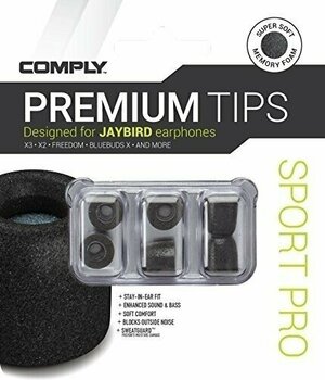 Ear Tips for In-Ears Comply Ear Pads for headphones Black - 2