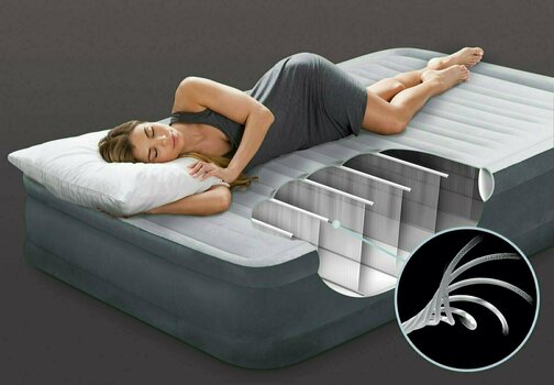 Inflatable Furniture Intex Twin Dura-Beam Series Mid Rise Airbed With Bip - 2