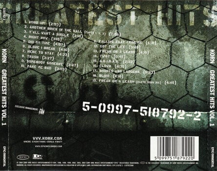 Music CD Korn - Greatest Hits, Vol. 1 (CD) - 3