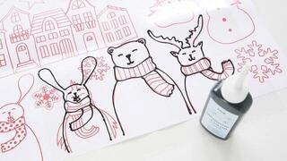 Lasimaali Kreul 42853 Set of Glass Paints Hello Winter 6 x 80 ml - 3