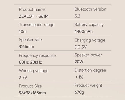 Sistema Karaoke Zealot S61M Sistema Karaoke - 16