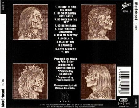 Music CD Motörhead - 1916 (CD) - 3