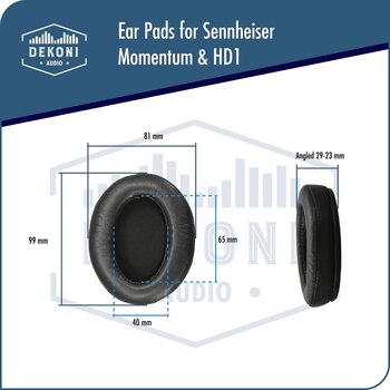 Ear Pads Dekoni Audio EPZ-MOM4-CHL Black Ear Pads - 6