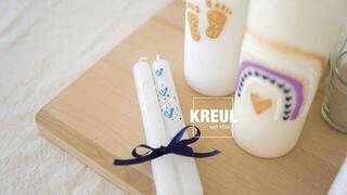 Kerzenstift Kreul 49758 Kerzenstift-Set Hello Baby 6 Stck - 1