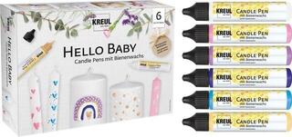 Kerzenstift Kreul 49758 Kerzenstift-Set Hello Baby 6 Stck - 4