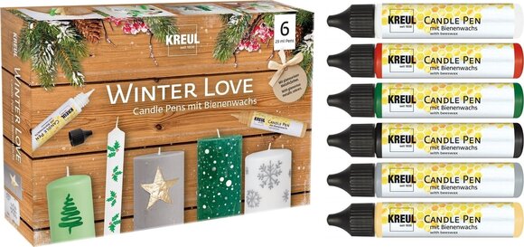 Długopis ze świecą Kreul 49759 Długopis ze świecą Winter Love 6 szt - 2