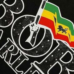 Риза Bob Marley Flag Logo Unisex Тениска с къс ръкав/Black/Къси - 1