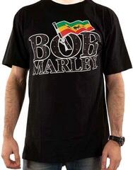 T-Shirt Bob Marley T-Shirt Flag Logo Unisex Black XL - 3