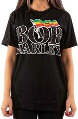 T-Shirt Bob Marley T-Shirt Flag Logo Unisex Black S - 2