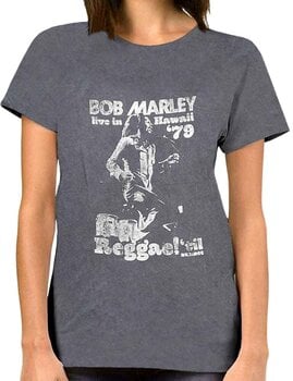 T-shirt Bob Marley T-shirt Hawaii Unisex Charcoal Grey 2XL - 2