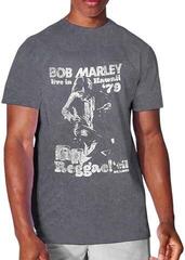 T-Shirt Bob Marley T-Shirt Hawaii Unisex Charcoal Grey L - 2